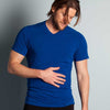 Men's Yoga Shirts - Bhujang Style Orphic V-Neck Yoga Shirt By Yoga For Men